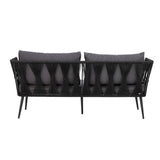 Pavone Sofa, Schwarz, Metall - ZEN ZONE Furniture