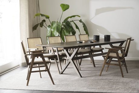 CALVERTON Esstisch Braun 230x95x75cm - ZEN ZONE