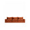 Anarela 5-seater modular sofa with removable 100% linen cover, 370 cm, FSC Mix Credit
