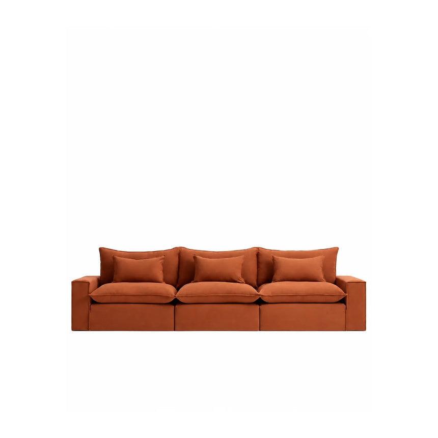 5-Sitzer-Modularsofa Anarela mit abnehmbarem Bezug aus 100 % Leinen, 370 cm, FSC Mix Credit