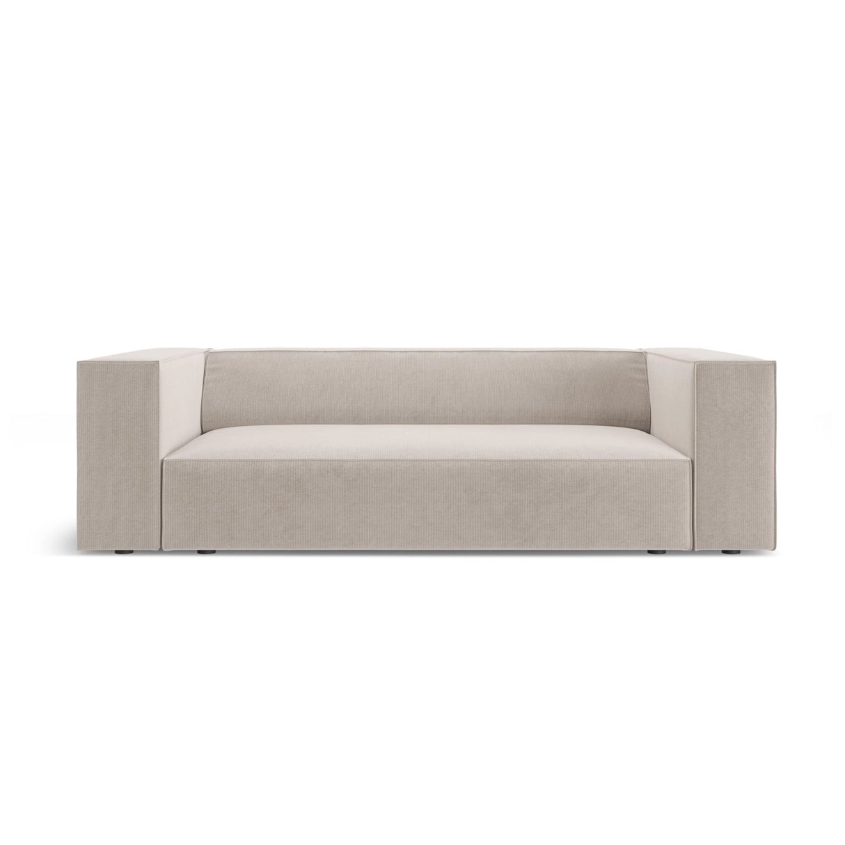 Arendal 2-Sitzer Sofa aus Chenille mit Cordoptik in Dunkelbeige (Brave Me 18), 180x102x70 cm von Cosmopolitan Design – Bild 1