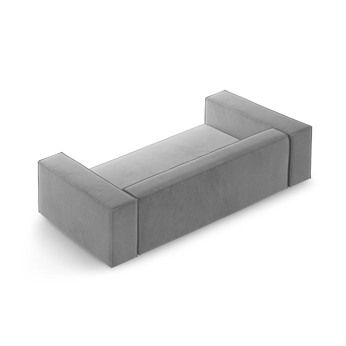 Arendal 2-Sitzer Sofa aus Chenille mit Cordoptik in Dunkelgrau (Brave Me 3), 180x102x70 cm von Cosmopolitan Design – Bild 4