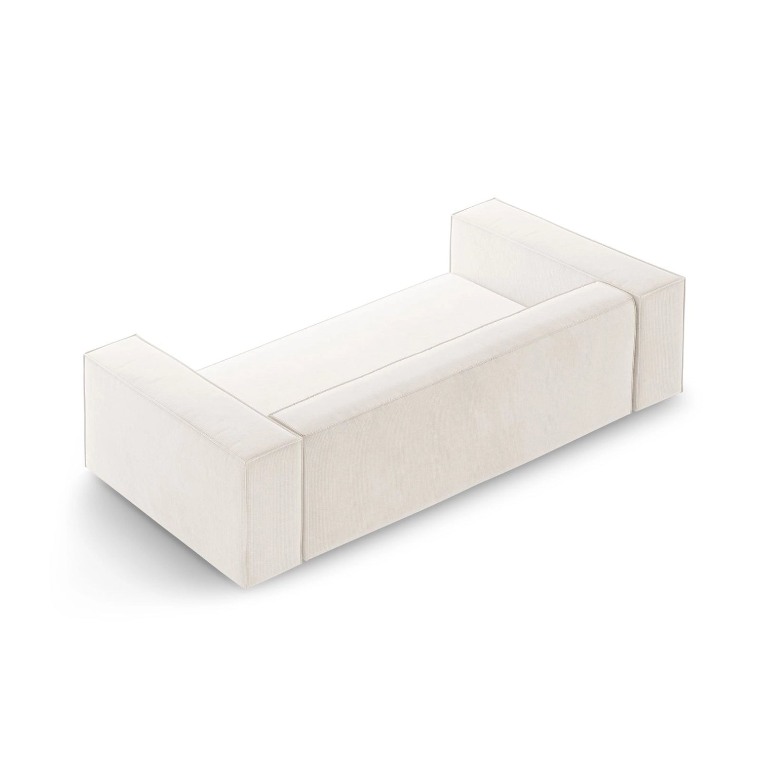 Arendal 2-Sitzer Sofa aus Chenille mit Cordoptik in Elfenbein (Brave Me 1), 180x102x70 cm von Cosmopolitan Design – Bild 4