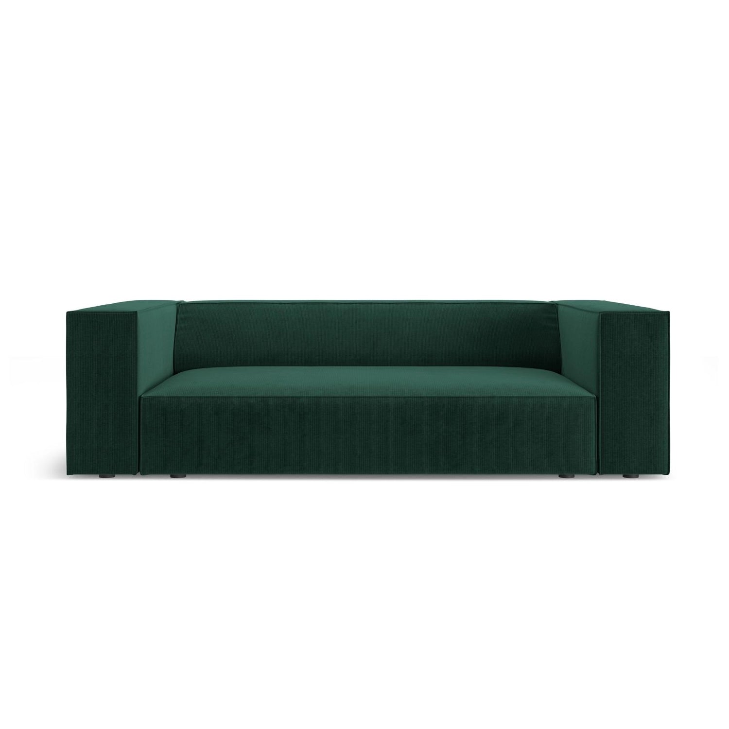 Arendal 2-Sitzer Sofa aus Chenille mit Cordoptik in Flaschengrün (Brave Me 10), 180x102x70 cm von Cosmopolitan Design – Bild 1
