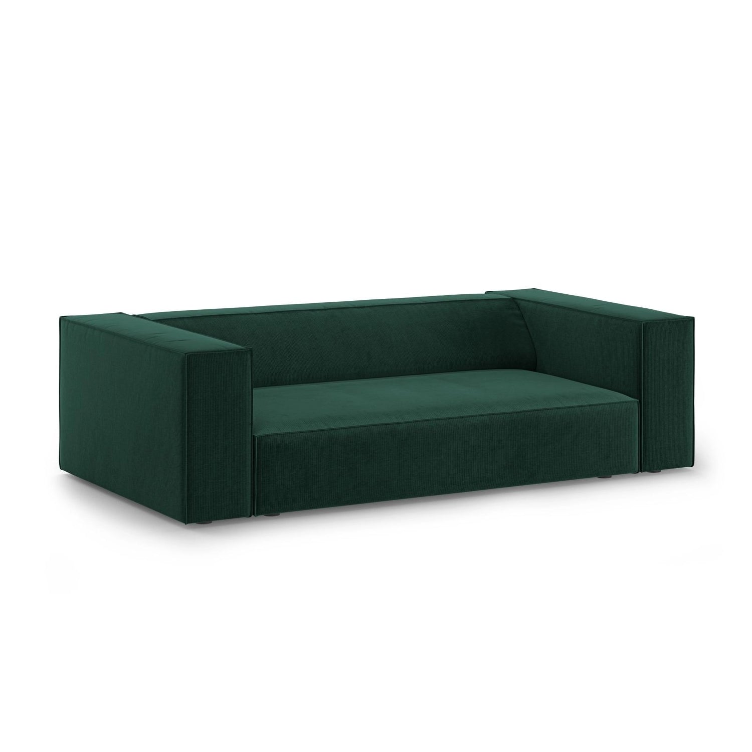 Arendal 2-Sitzer Sofa aus Chenille mit Cordoptik in Flaschengrün (Brave Me 10), 180x102x70 cm von Cosmopolitan Design – Bild 3