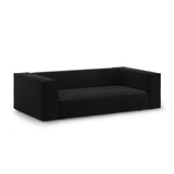 Arendal 2-Sitzer Sofa aus Chenille mit Cordoptik in Schwarz (Brave Me 6), 180x102x70 cm von Cosmopolitan Design – Bild 3