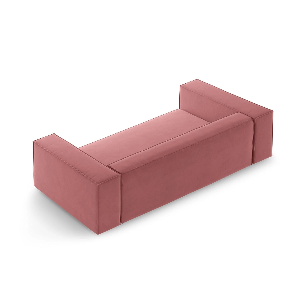 Arendal 2-Sitzer Sofa aus Samt in Flamingo (Casino Salmon), 180x102x70 cm von Cosmopolitan Design – Bild 4