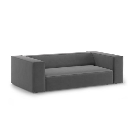 Arendal 2-Sitzer Sofa aus Samt in Warmes Grau (Casino Anthracite), 180x102x70 cm von Cosmopolitan Design – Bild 3