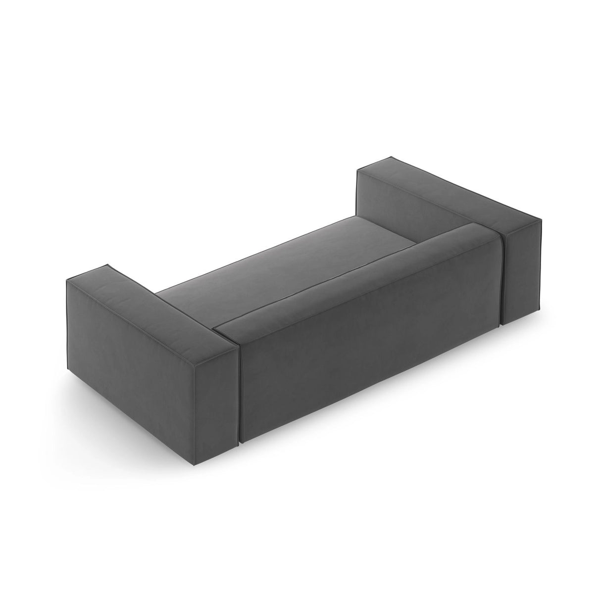 Arendal 2-Sitzer Sofa aus Samt in Warmes Grau (Casino Anthracite), 180x102x70 cm von Cosmopolitan Design – Bild 4