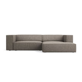 Arendal 3-Sitzer Ecksofa, Rechte Seite, aus Chenille in Grau (Haga 16), 224x166x70 cm von Cosmopolitan Design – Bild 1