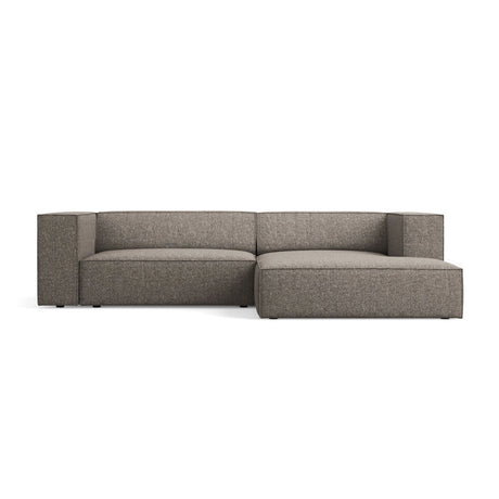Arendal 3-Sitzer Ecksofa, Rechte Seite, aus Chenille in Grau (Haga 16), 224x166x70 cm von Cosmopolitan Design – Bild 1
