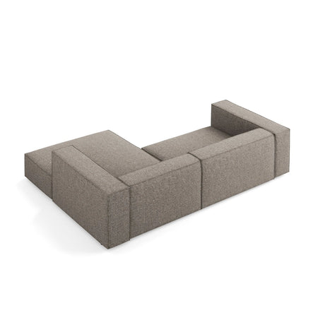 Arendal 3-Sitzer Ecksofa, Rechte Seite, aus Chenille in Grau (Haga 16), 224x166x70 cm von Cosmopolitan Design – Bild 5