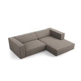 Arendal 3-Sitzer Ecksofa, Rechte Seite, aus Chenille in Grau (Haga 16), 224x166x70 cm von Cosmopolitan Design – Bild 6