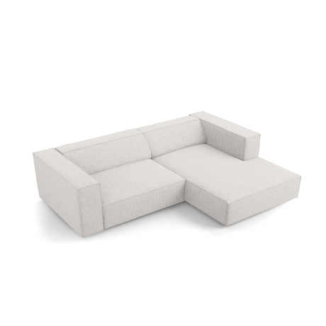 Arendal 3-Sitzer Ecksofa, Rechte Seite, aus Chenille in Hellgrau (Haga 06), 224x166x70 cm von Cosmopolitan Design – Bild 6