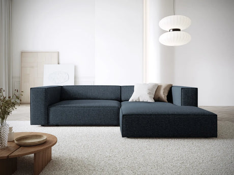 Arendal 3-Sitzer Ecksofa, Rechte Seite, aus Chenille in Königsblau (Haga 86), 224x166x70 cm von Cosmopolitan Design – Bild 2