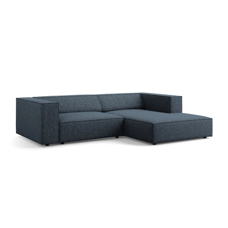 Arendal 3-Sitzer Ecksofa, Rechte Seite, aus Chenille in Königsblau (Haga 86), 224x166x70 cm von Cosmopolitan Design – Bild 4