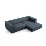 Arendal 3-Sitzer Ecksofa, Rechte Seite, aus Chenille in Königsblau (Haga 86), 224x166x70 cm von Cosmopolitan Design – Bild 6