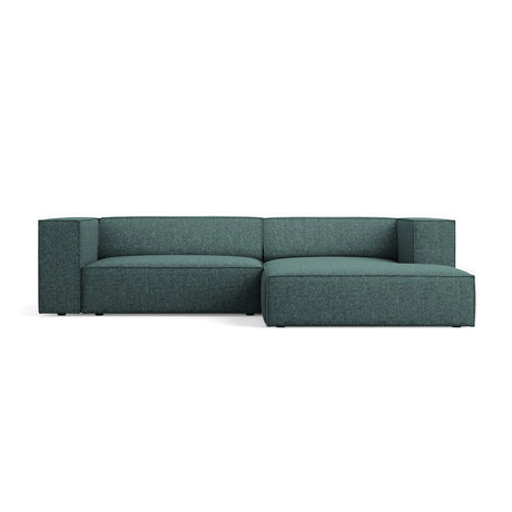 Arendal 3-Sitzer Ecksofa, Rechte Seite, aus Chenille in Petrol (Haga 78), 224x166x70 cm von Cosmopolitan Design – Bild 1