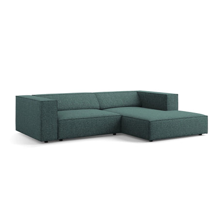 Arendal 3-Sitzer Ecksofa, Rechte Seite, aus Chenille in Petrol (Haga 78), 224x166x70 cm von Cosmopolitan Design – Bild 4
