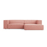 Arendal 3-Sitzer Ecksofa, Rechte Seite, aus Chenille in Rosa (Haga 52), 224x166x70 cm von Cosmopolitan Design – Bild 1