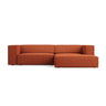 Arendal 3-Sitzer Ecksofa, Rechte Seite, aus Chenille in Terrakotta (Haga 44), 224x166x70 cm von Cosmopolitan Design – Bild 1