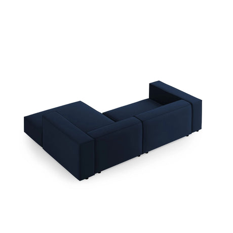 Arendal 3-Sitzer Ecksofa, Rechte Seite, aus Samt in Königsblau (Casino Deep Blue), 224x166x70 cm von Cosmopolitan Design – Bild 4