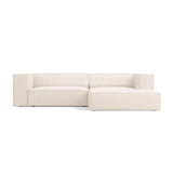 Arendal 3-Sitzer Ecksofa, Rechte Seite, aus Samt oder Chenille, 224x166x70 cm von Cosmopolitan Design – Bild 1