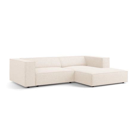 Arendal 3-Sitzer Ecksofa, Rechte Seite, aus Samt oder Chenille, 224x166x70 cm von Cosmopolitan Design – Bild 4