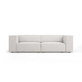 Arendal 3-Sitzer Sofa aus Chenille in Hellgrau (Haga 06), 204x102x70 cm von Cosmopolitan Design – Bild 1