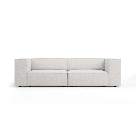 Arendal 3-Sitzer Sofa aus Chenille in Hellgrau (Haga 06), 204x102x70 cm von Cosmopolitan Design – Bild 1