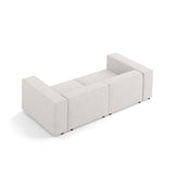 Arendal 3-Sitzer Sofa aus Chenille in Hellgrau (Haga 06), 204x102x70 cm von Cosmopolitan Design – Bild 4