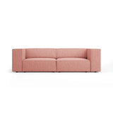 Arendal 3-Sitzer Sofa aus Chenille in Rosa (Haga 52), 204x102x70 cm von Cosmopolitan Design – Bild 1
