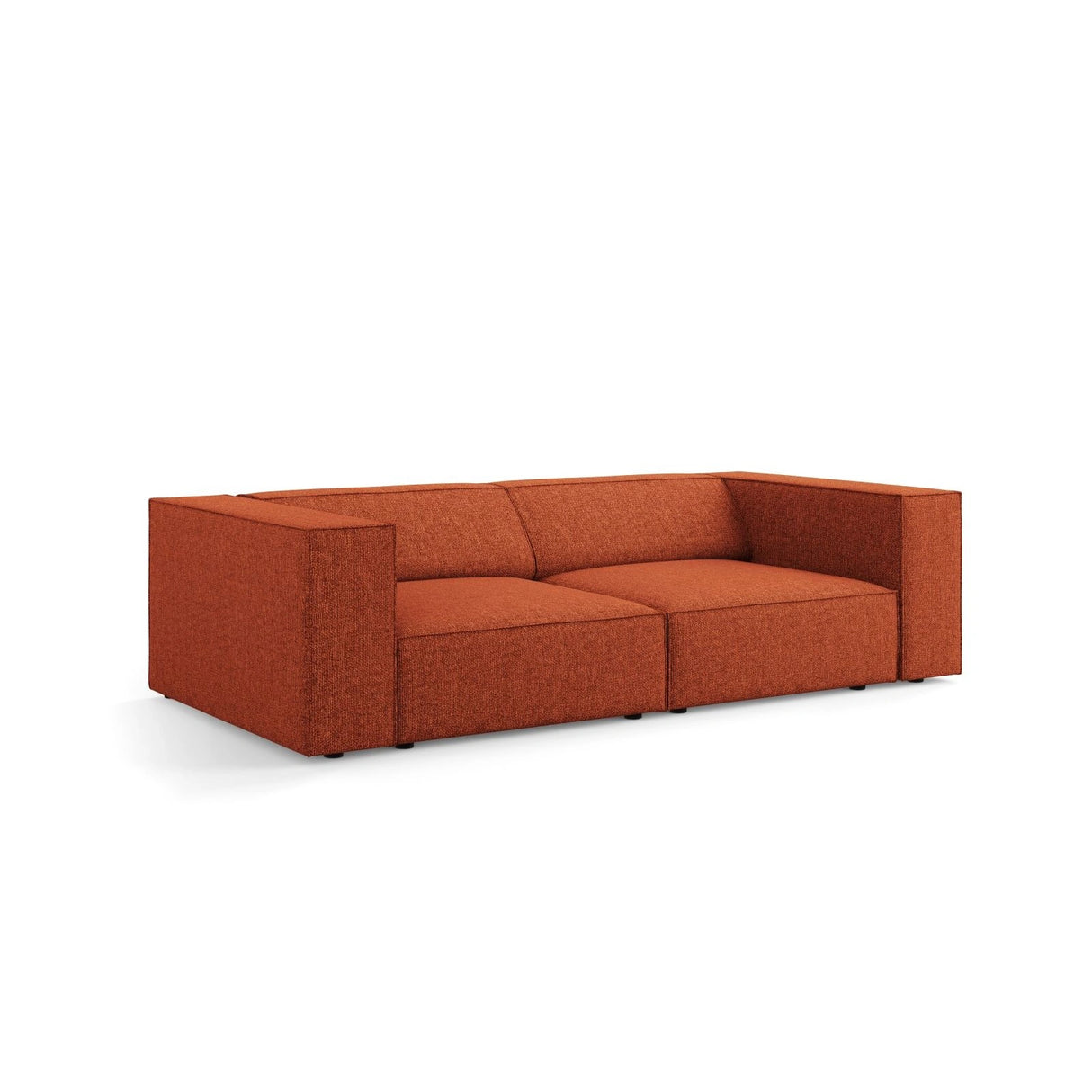 Arendal 3-Sitzer Sofa aus Chenille in Terrakotta (Haga 44), 204x102x70 cm von Cosmopolitan Design – Bild 3