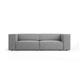 Arendal 3-Sitzer Sofa aus Chenille mit Cordoptik in Dunkelgrau (Brave Me 3), 204x102x70 cm von Cosmopolitan Design – Bild 1