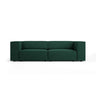 Arendal 3-Sitzer Sofa aus Chenille mit Cordoptik in Flaschengrün (Brave Me 10), 204x102x70 cm von Cosmopolitan Design – Bild 1