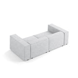 Arendal 3-Sitzer Sofa aus Chenille mit Cordoptik in Hellgrau (Brave Me 2), 204x102x70 cm von Cosmopolitan Design – Bild 4
