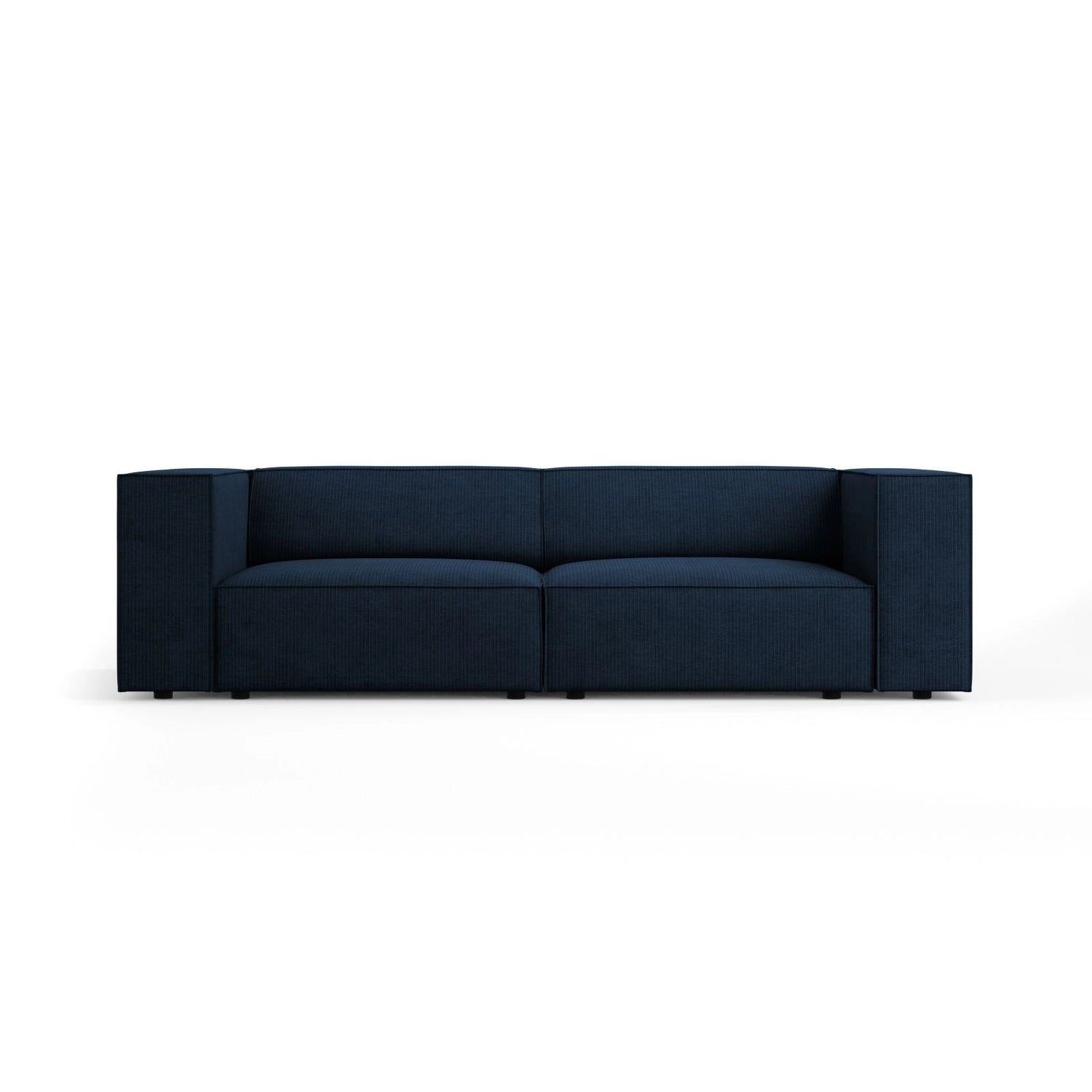 Arendal 3-Sitzer Sofa aus Chenille mit Cordoptik in Königsblau (Brave Me 7), 204x102x70 cm von Cosmopolitan Design – Bild 1