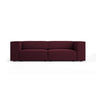 Arendal 3-Sitzer Sofa aus Chenille mit Cordoptik in Rubin (Brave Me 8), 204x102x70 cm von Cosmopolitan Design – Bild 1