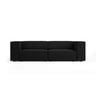 Arendal 3-Sitzer Sofa aus Chenille mit Cordoptik in Schwarz (Brave Me 6), 204x102x70 cm von Cosmopolitan Design – Bild 1