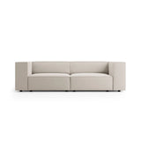 Arendal 3-Sitzer Sofa aus Samt in Ecru (Casino Sand), 204x102x70 cm von Cosmopolitan Design – Bild 1