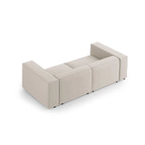 Arendal 3-Sitzer Sofa aus Samt in Ecru (Casino Sand), 204x102x70 cm von Cosmopolitan Design – Bild 4