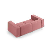 Arendal 3-Sitzer Sofa aus Samt in Flamingo (Casino Salmon), 204x102x70 cm von Cosmopolitan Design – Bild 4