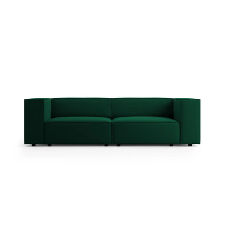 Arendal 3-Sitzer Sofa aus Samt in Flaschengrün (Casino Deep Green), 204x102x70 cm von Cosmopolitan Design – Bild 1
