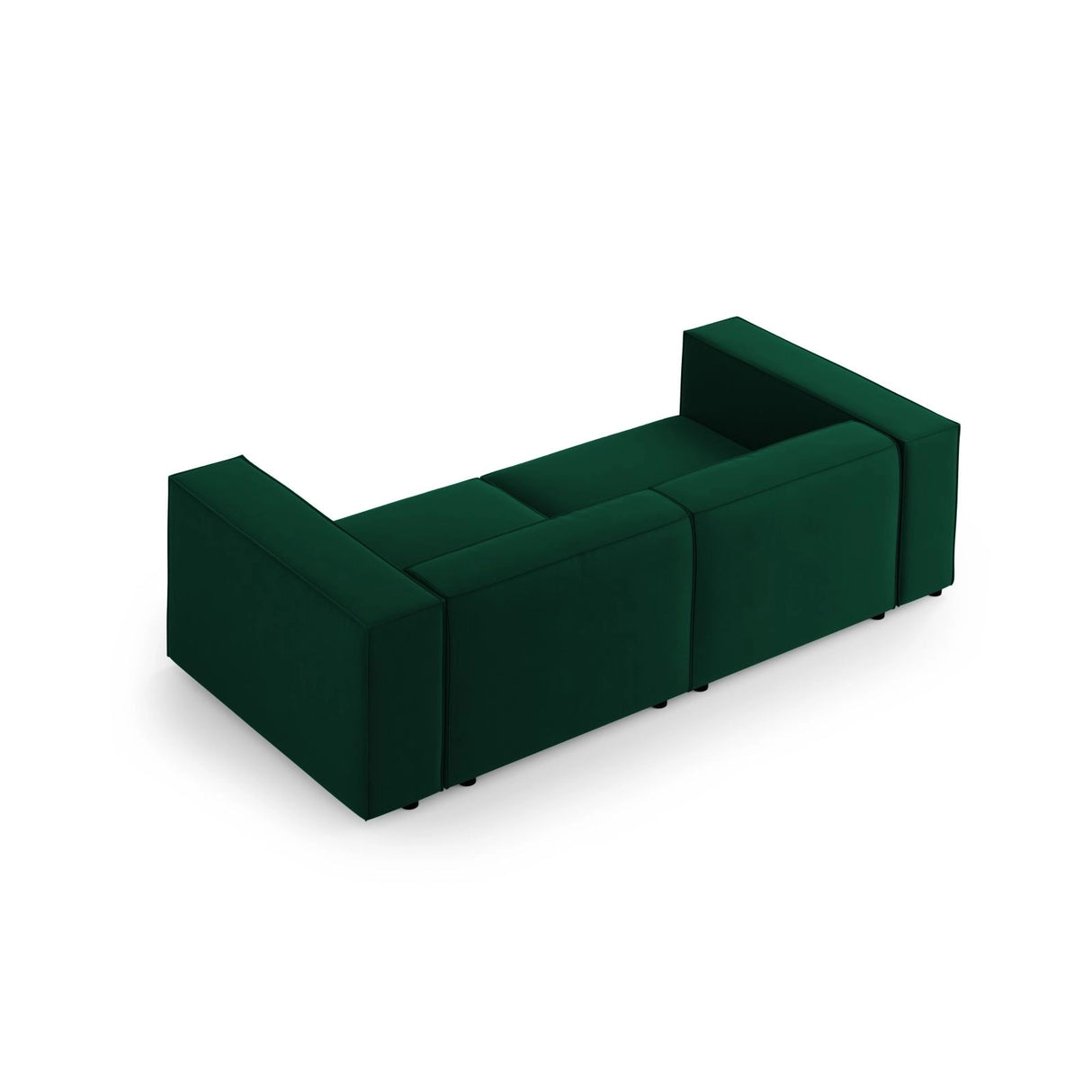 Arendal 3-Sitzer Sofa aus Samt in Flaschengrün (Casino Deep Green), 204x102x70 cm von Cosmopolitan Design – Bild 4