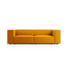 Arendal 3-Sitzer Sofa aus Samt in Gelb (Casino Mostaza), 204x102x70 cm von Cosmopolitan Design – Bild 1