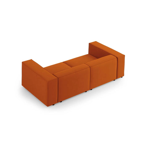 Arendal 3-Sitzer Sofa aus Samt in Terrakotta (Casino Terracota), 204x102x70 cm von Cosmopolitan Design – Bild 4