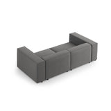 Arendal 3-Sitzer Sofa aus Samt in Warmes Grau (Casino Anthracite), 204x102x70 cm von Cosmopolitan Design – Bild 4