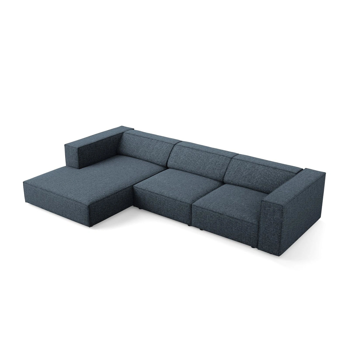 Arendal 4-Sitzer Ecksofa, Linke Seite, aus Chenille in Königsblau (Haga 86), 284x166x70 cm von Cosmopolitan Design – Bild 5
