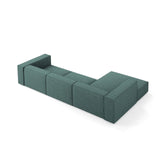 Arendal 4-Sitzer Ecksofa, Linke Seite, aus Chenille in Petrol (Haga 78), 284x166x70 cm von Cosmopolitan Design – Bild 4