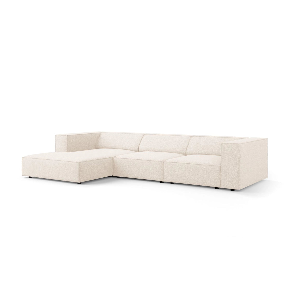 Arendal 4-Sitzer Ecksofa, Linke Seite, aus Samt oder Chenille, 284x166x70 cm von Cosmopolitan Design – Bild 3